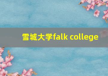 雪城大学falk college